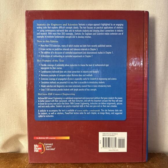 Statistics for Engineers and Scientists by Prof. Navidi, William: Used Very Good - Picture 3 of 6